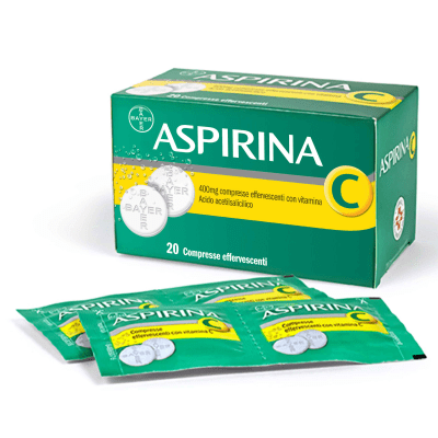 Aspirina C 20 Compresse Effervescenti 400+240 mg